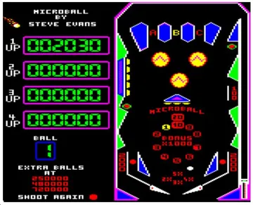 Microball (198x)(Steve Evans) screen shot game playing